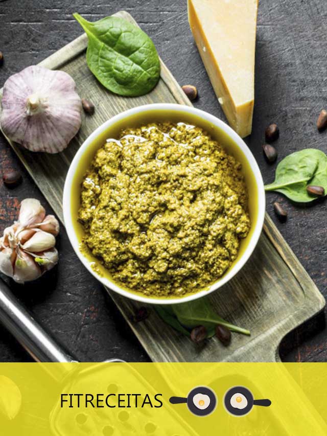  O pesto de manjericão é uma excelente fonte de antioxidantes provenientes do manjericão fresco, que ajudam a combater os radicais livres e promovem a saúde.