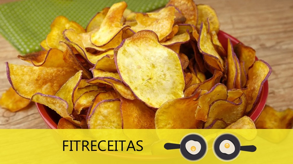 Receita Simples Batata-doce chips crocantes