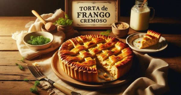 Torta de Frango Cremosa: Simples e Deliciosa! 🍗🥧