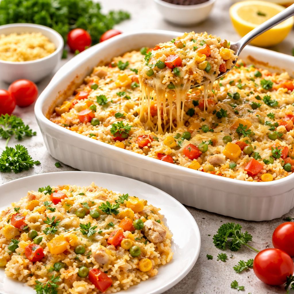 Arroz de Forno Fácil em 10 Minutos: Praticidade e Sabor em Cada Garfada!
