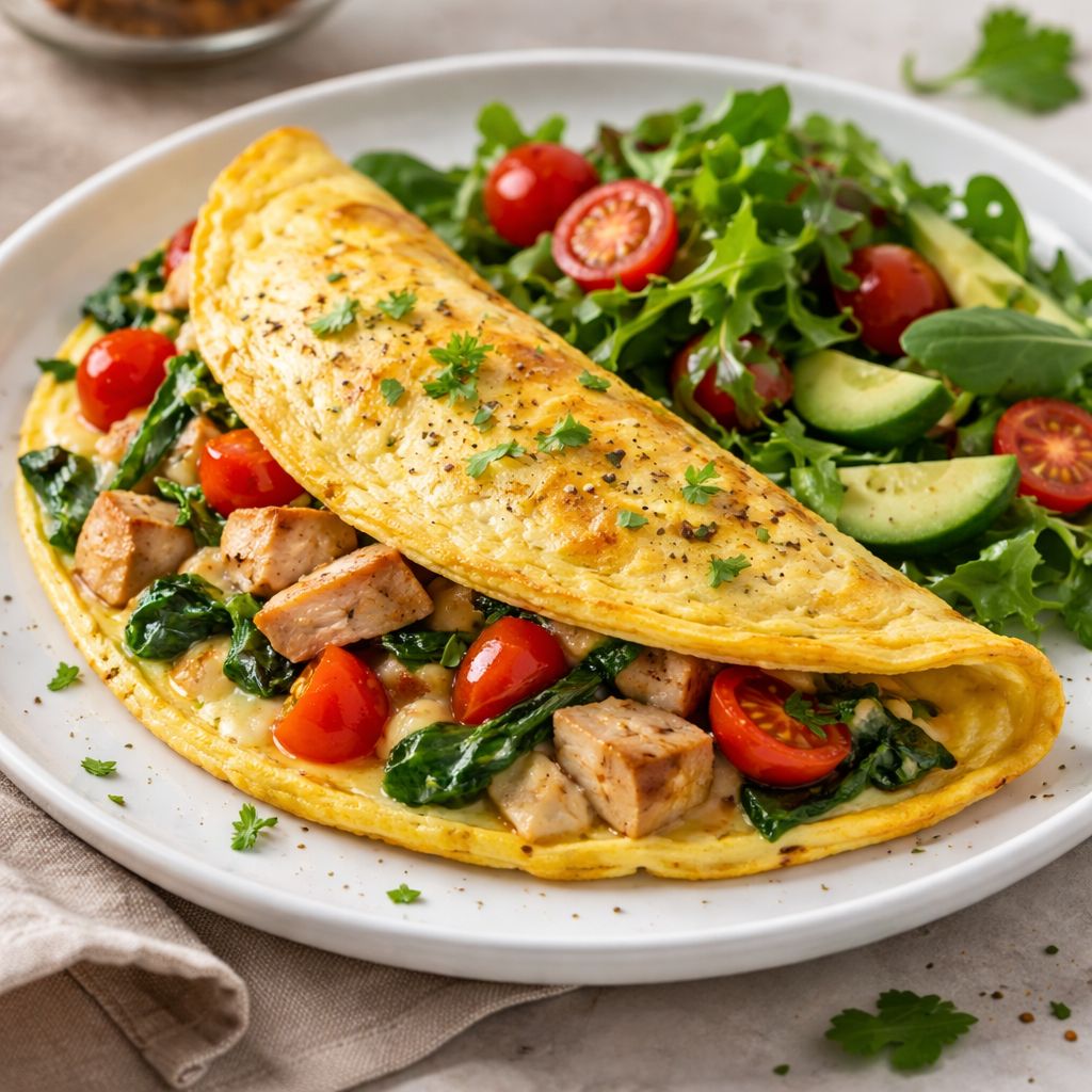 Como Fazer Omelete Recheada Low Carb Para Jantar