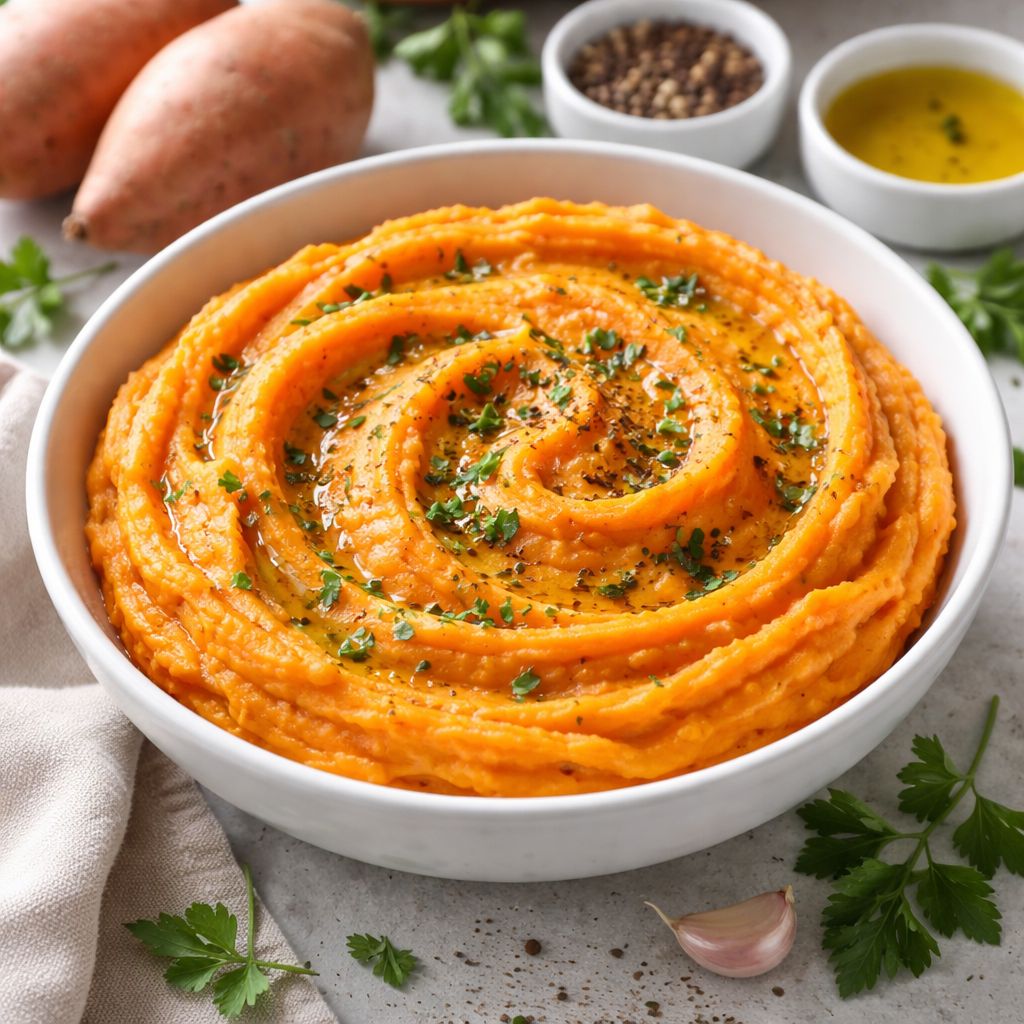 Receita de Purê de Batata Doce Saudável com Poucos Ingredientes