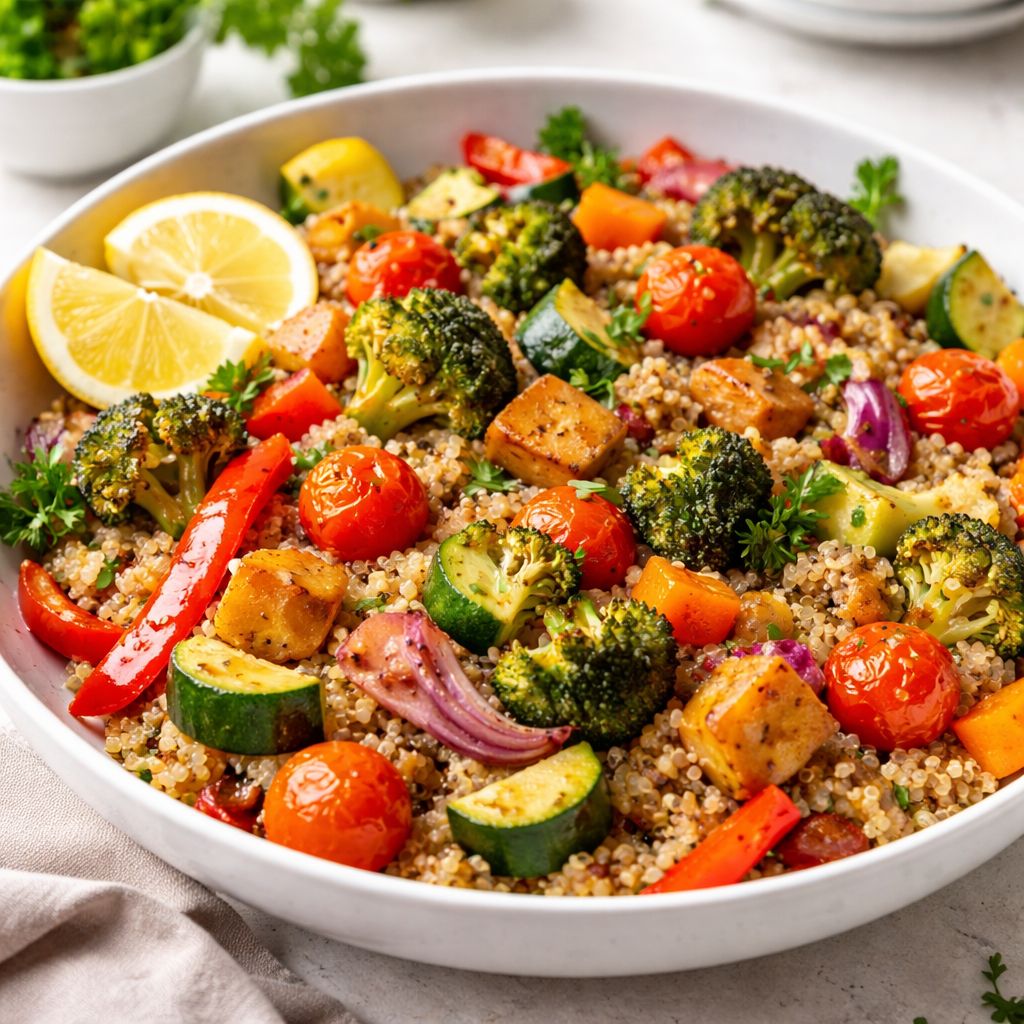 Receita Fit para o Fim de Semana: Quinoa com Legumes Assados