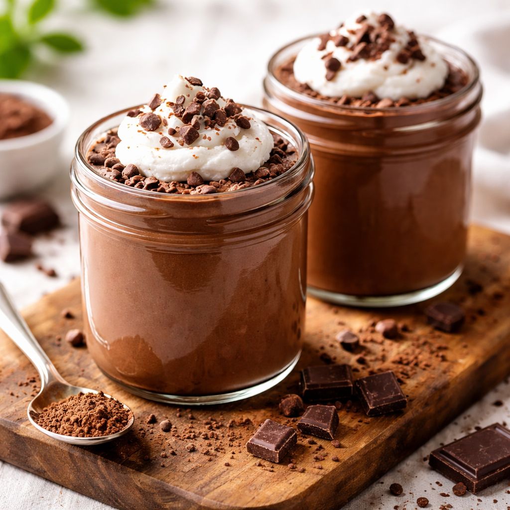 Melhor mousse de chocolate fit fácil sem açúcar