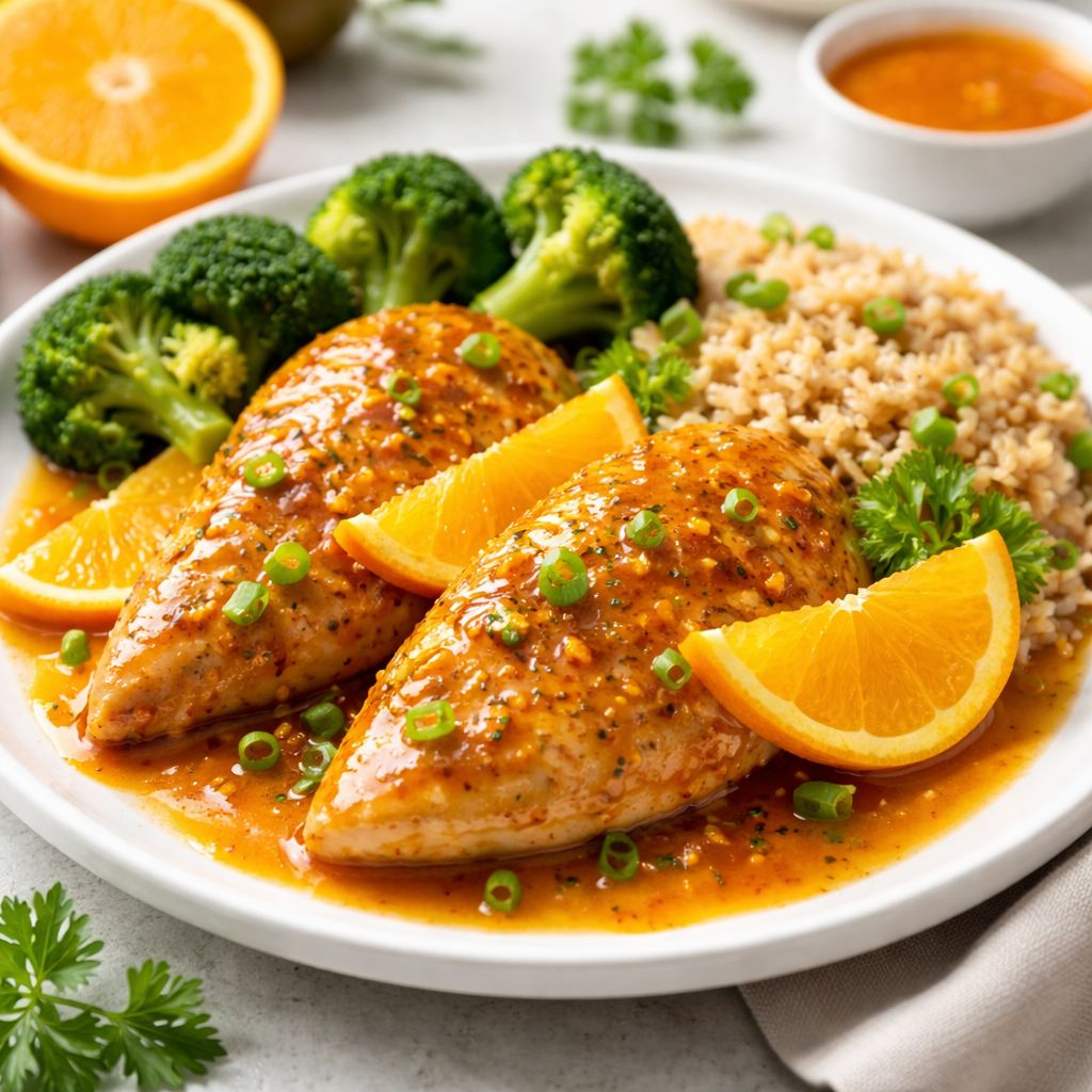 Receita com Frango Fácil: Frango ao Molho de Laranja