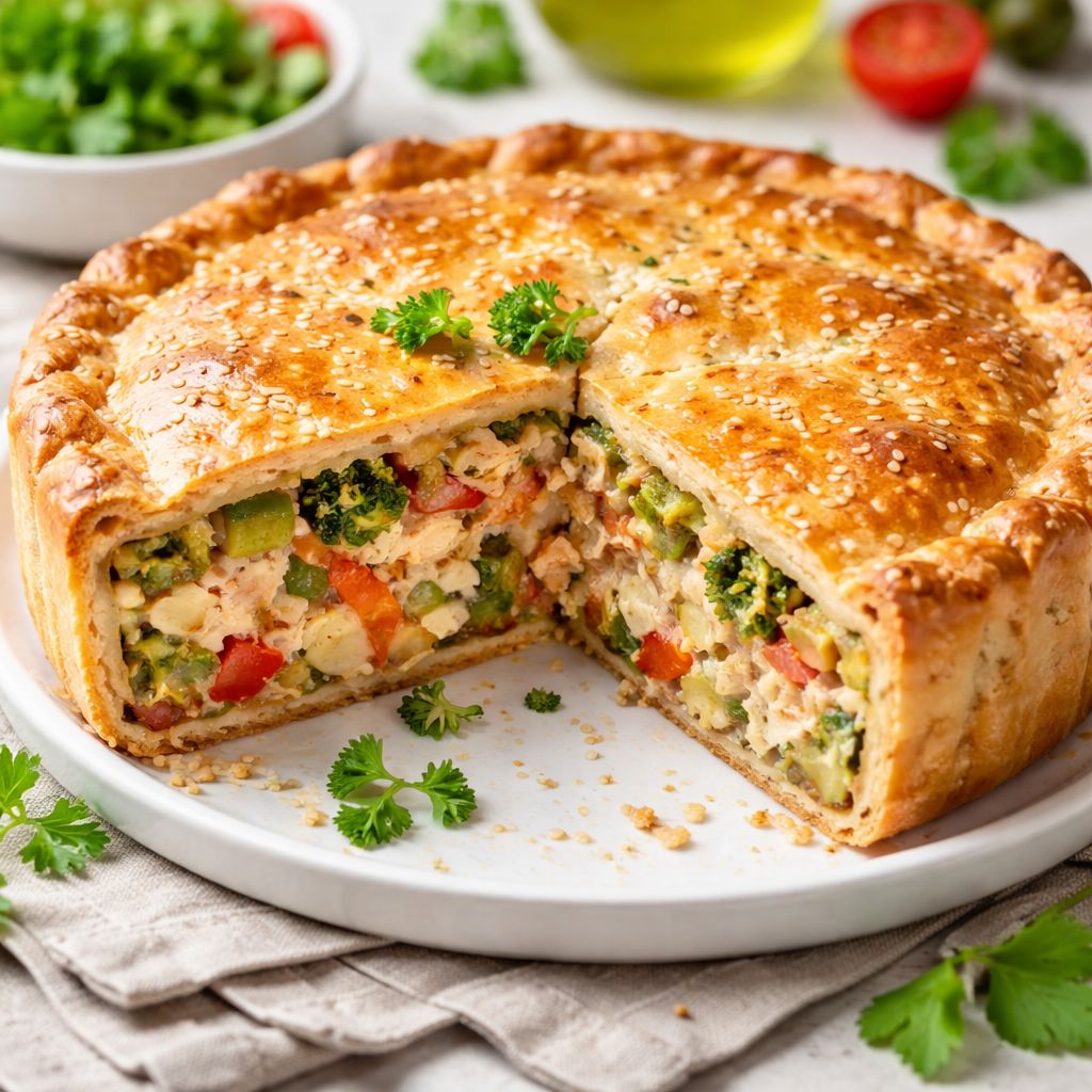 A Melhor Torta Salgada Caseira Sem Açúcar