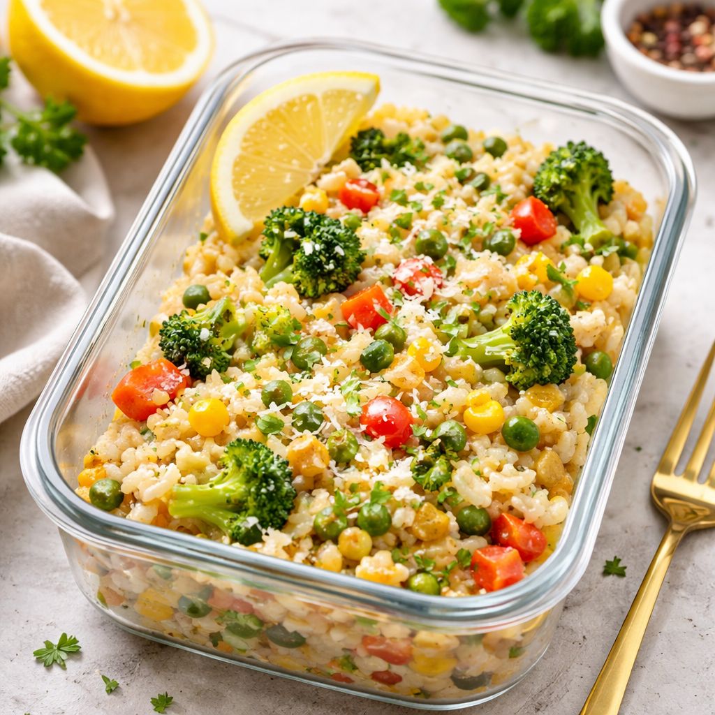 O Melhor Risoto de Legumes Leve para Marmita