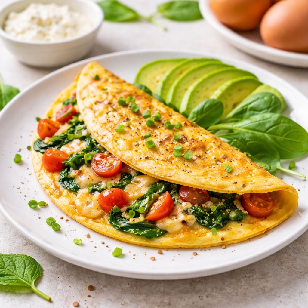 Receita de Omelete Proteico com Poucos Ingredientes: Prática e Saborosa!