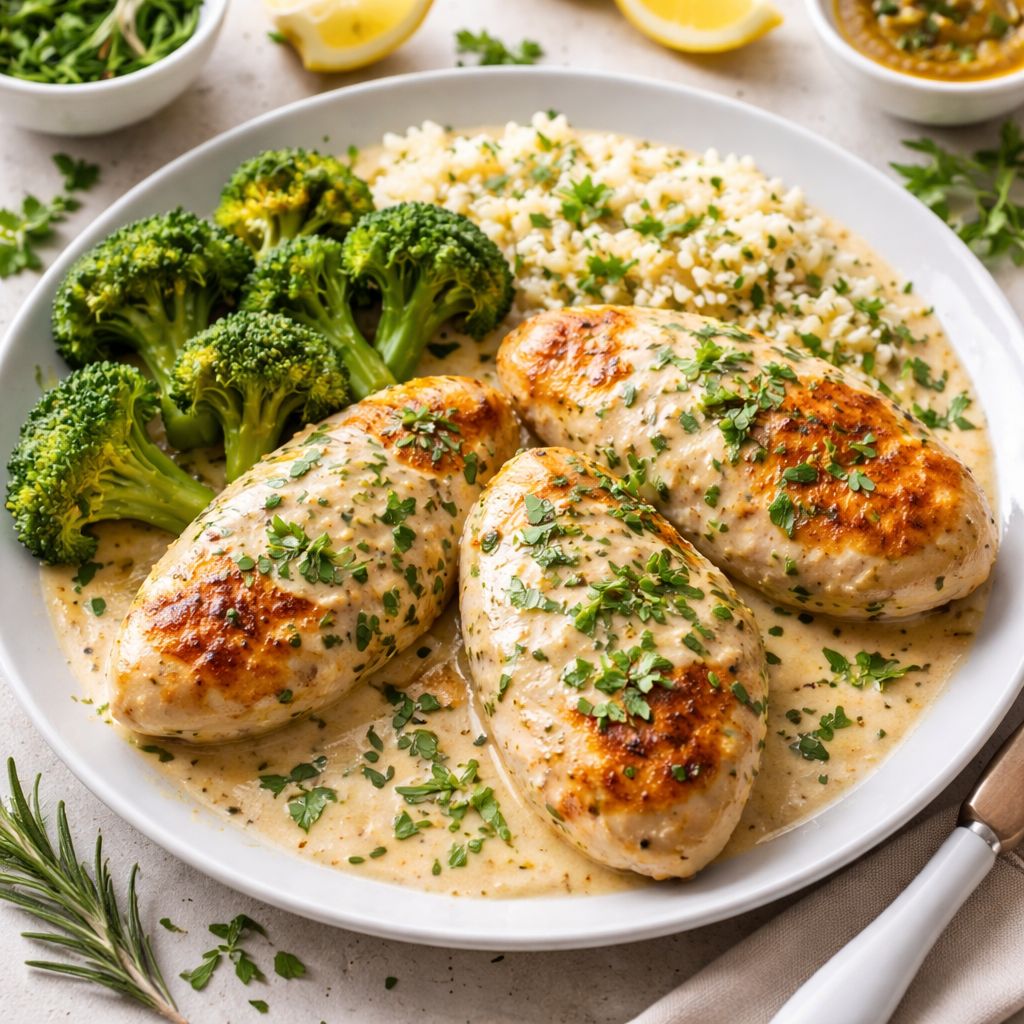 Receita Low Carb para o Jantar: Frango ao Molho de Mostarda e Ervas