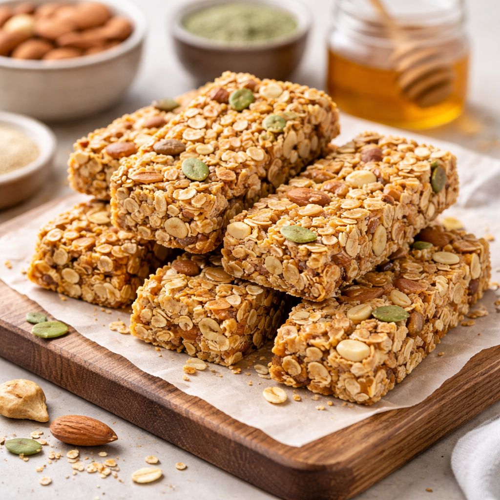 Receita Rápida para o Pré-Treino: Barrinha de Cereais Caseira