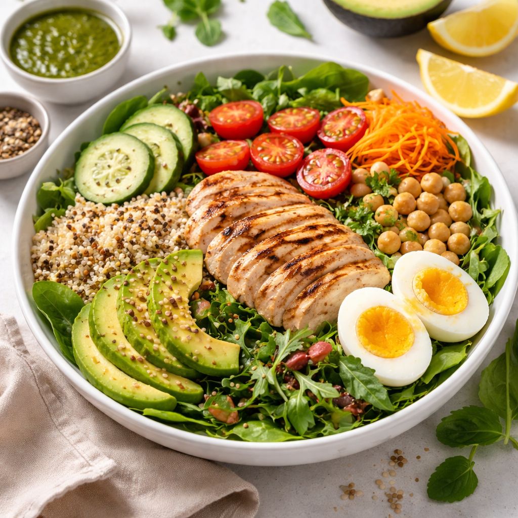 Salada Completa para o Almoço: Nutritiva e Saborosa